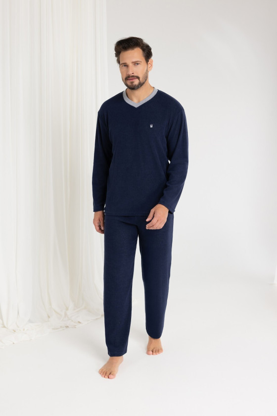 Piżama Regina 489 Dł/R Frotte 2Xl-3Xl Męska