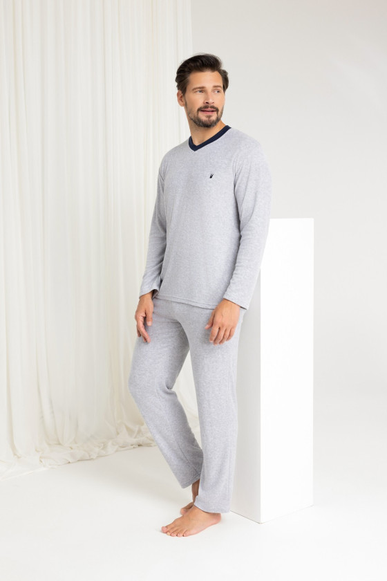 Piżama Regina 489 Dł/R Frotte 2Xl-3Xl Męska