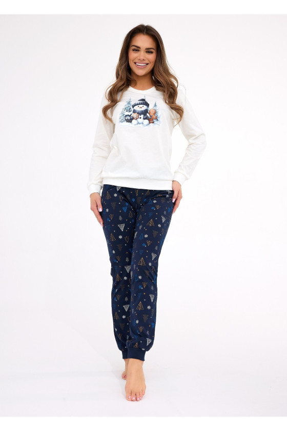 Piżama Cornette 567/427 Snowy Day Dł/R Christmas S-2Xl Damska