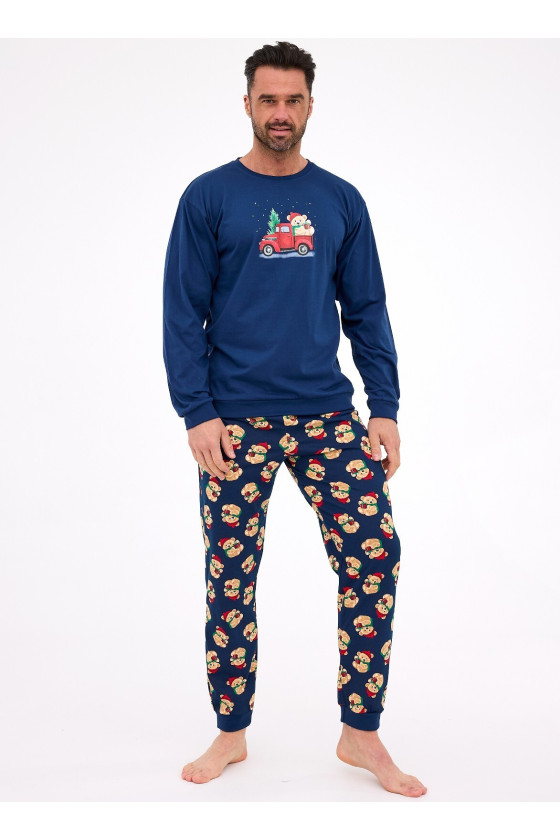 Piżama Cornette 115/290 Teddy 2 Dł/R Christmas S-2Xl Męska