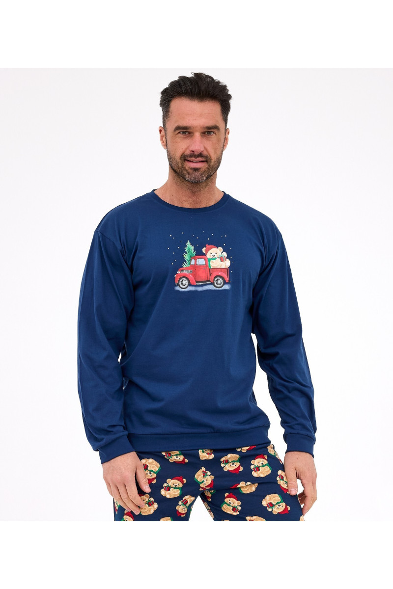 Piżama Cornette 115/290 Teddy 2 Dł/R Christmas S-2Xl Męska