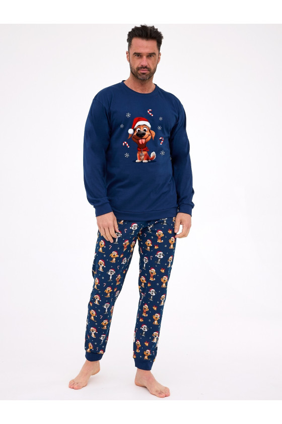 Piżama Cornette 115/294 Dog Dł/R Christmas S-2Xl Męska