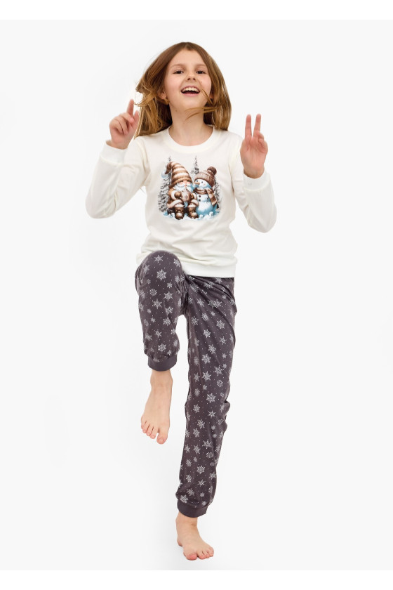Piżama Cornette Young Girl 978/190 Friends Dł/R Christmas 134-164
