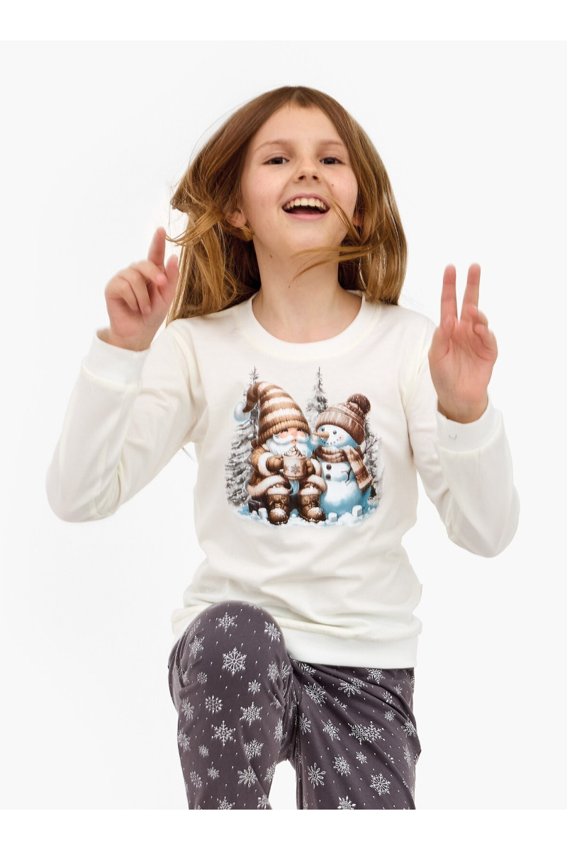 Piżama Cornette Young Girl 978/190 Friends Dł/R Christmas 134-164