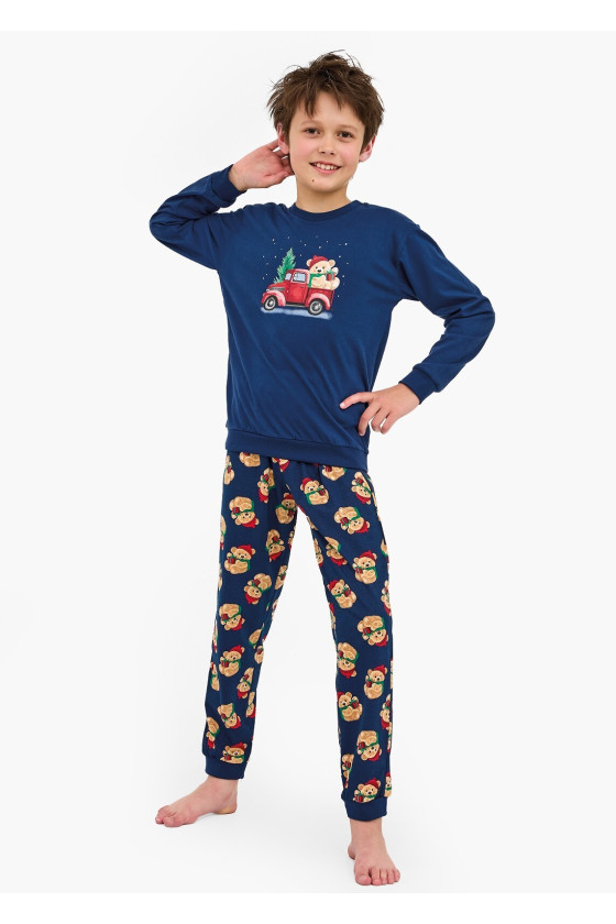 Piżama Cornette Young Boy 966/172 Teddy 2 Dł/R Christmas 134-164