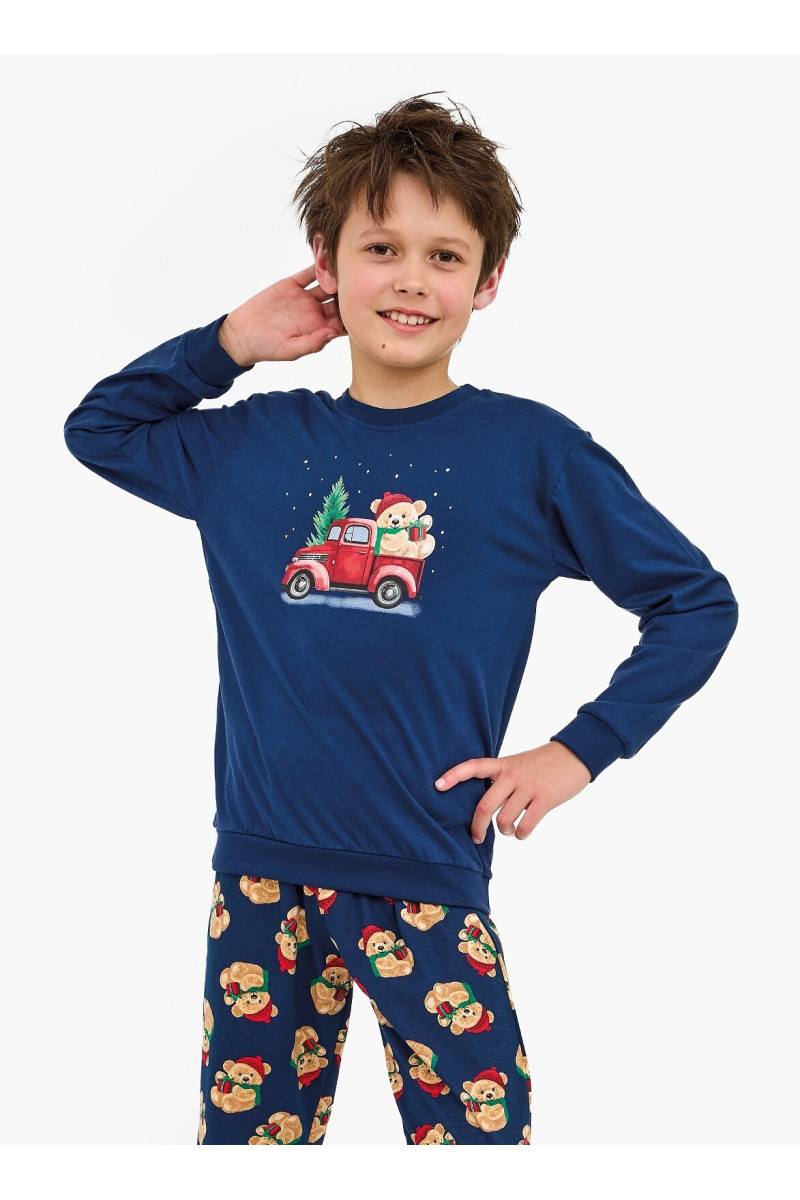 Piżama Cornette Young Boy 966/172 Teddy 2 Dł/R Christmas 134-164