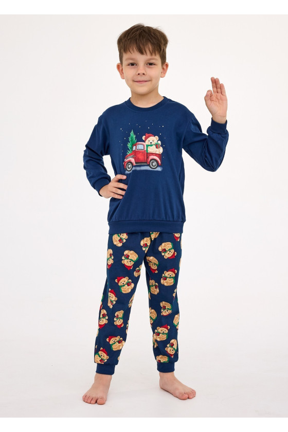 Piżama Cornette Kids Boy 593/172 Teddy 2 Dł/R Christmas 86-128