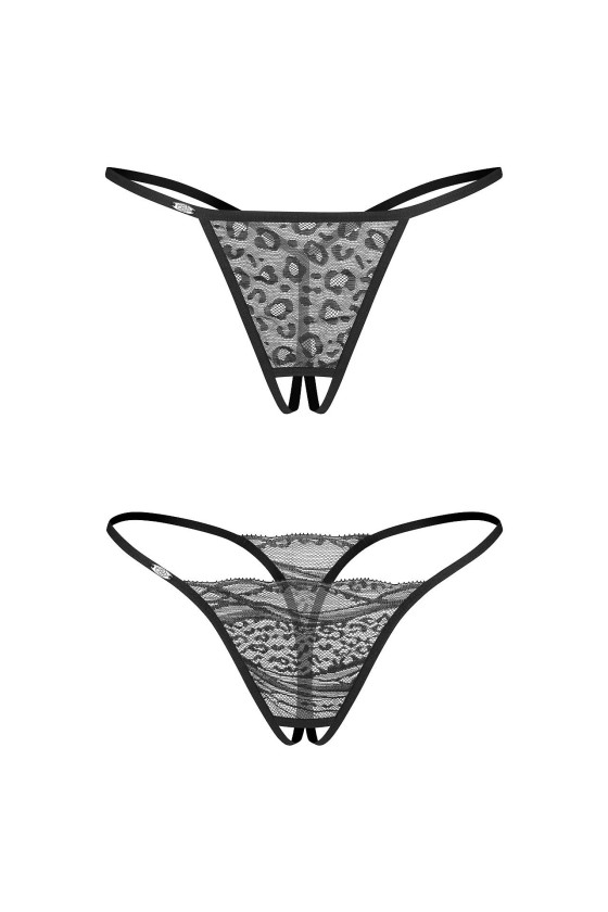Stringi Obsessive Bianca Crotchless Thong 2-Pack A'2 S-3Xl