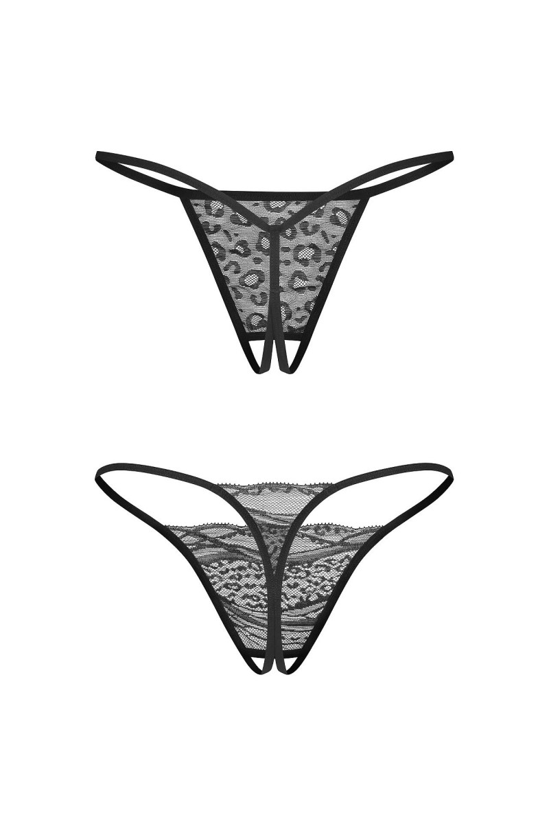 Stringi Obsessive Bianca Crotchless Thong 2-Pack A'2 S-3Xl