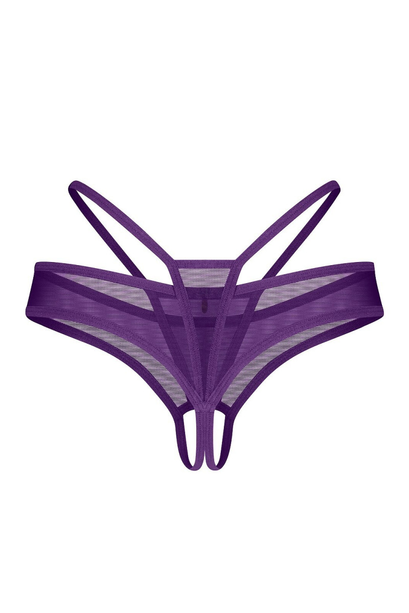 Stringi Obsessive Vibres Crotchless Thong S-3Xl