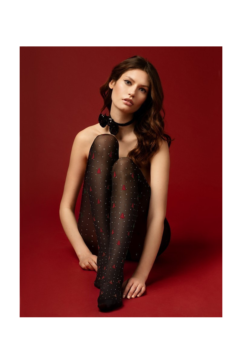 Rajstopy Fiore G 5976 Be Merry 40 Den 5-Xl Kolekcja Świąteczna