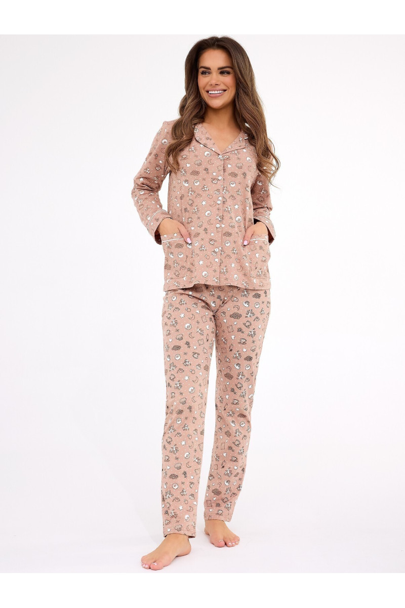Piżama Cornette 482/434 Smile 4 Dł/R 3Xl-5Xl Damska Rozpinana
