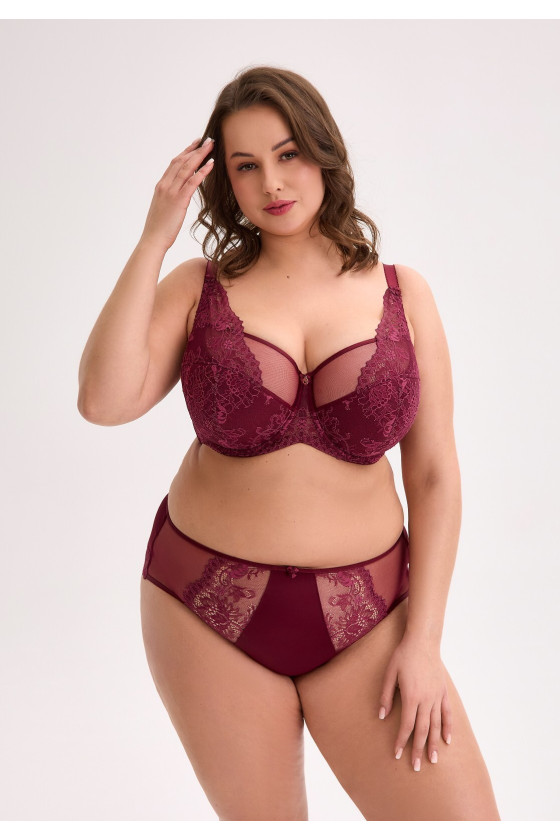 Biustonosz Semi Soft Gaia Bsm 1313 Jovana Maxi Bordowy