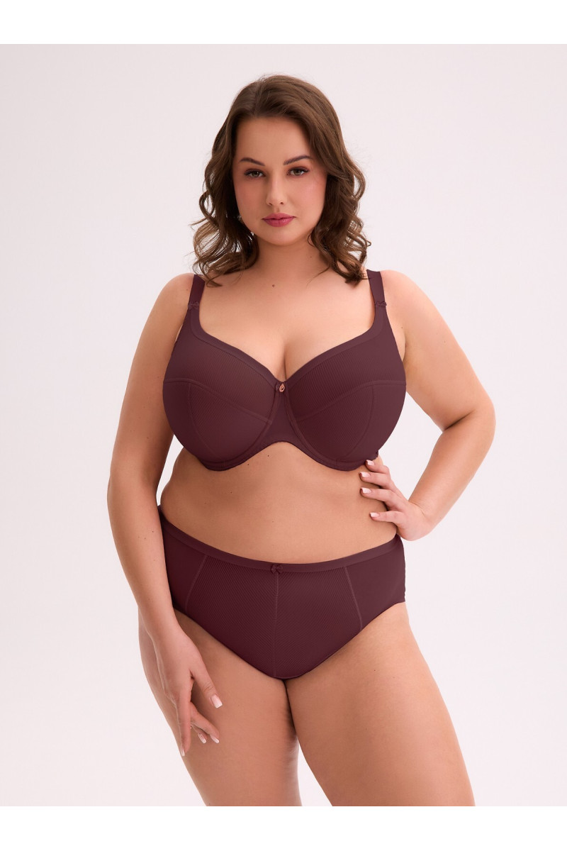 Biustonosz Semi Soft Gaia Bs 1058 Maxi Wino Biustonosz Semi Soft Gaia Bs 1058 Maxi Wino