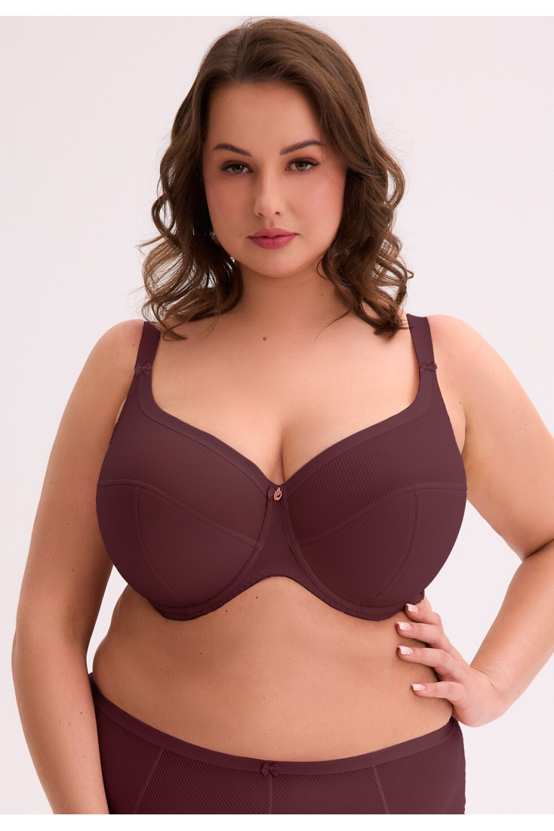 Biustonosz Semi Soft Gaia Bs 1058 Maxi Wino