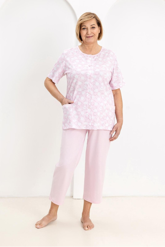 Piżama Regina 738 Kr/R 2Xl-3Xl W26 Damska Rozpinana