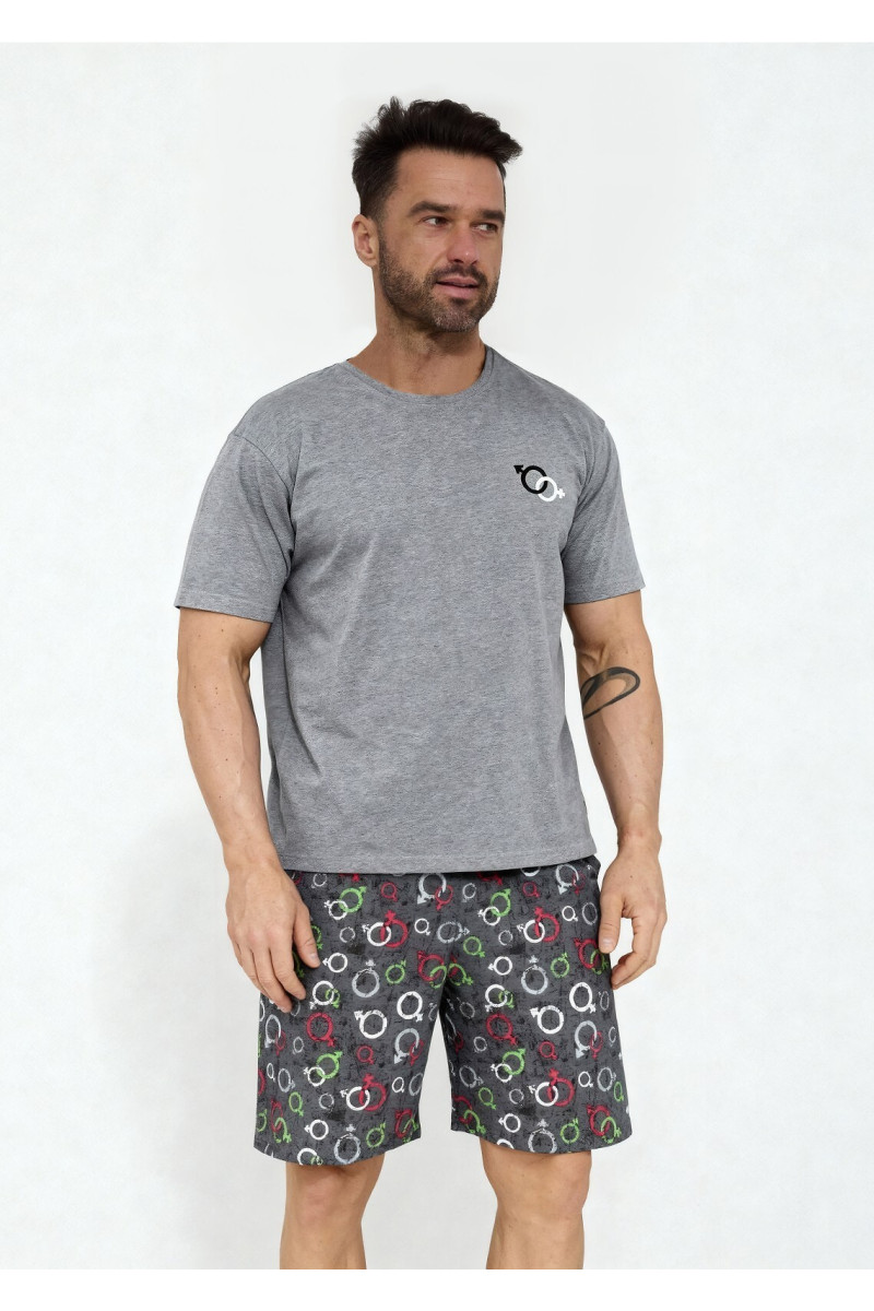 Piżama Cornette 326/206 Love Symbols Kr/R 3Xl-5Xl