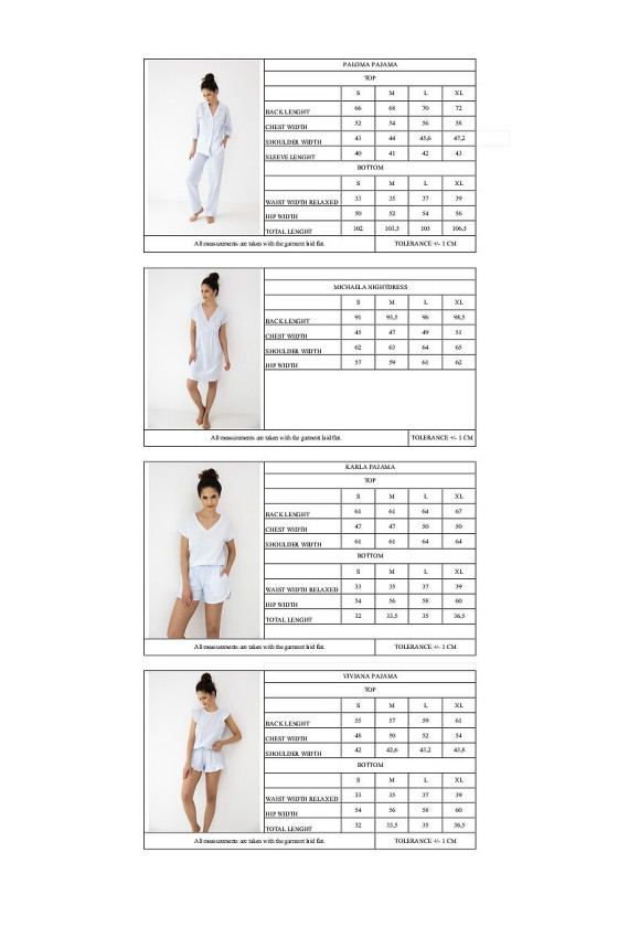 Piżama Sensis Karla Kr/R S-Xl