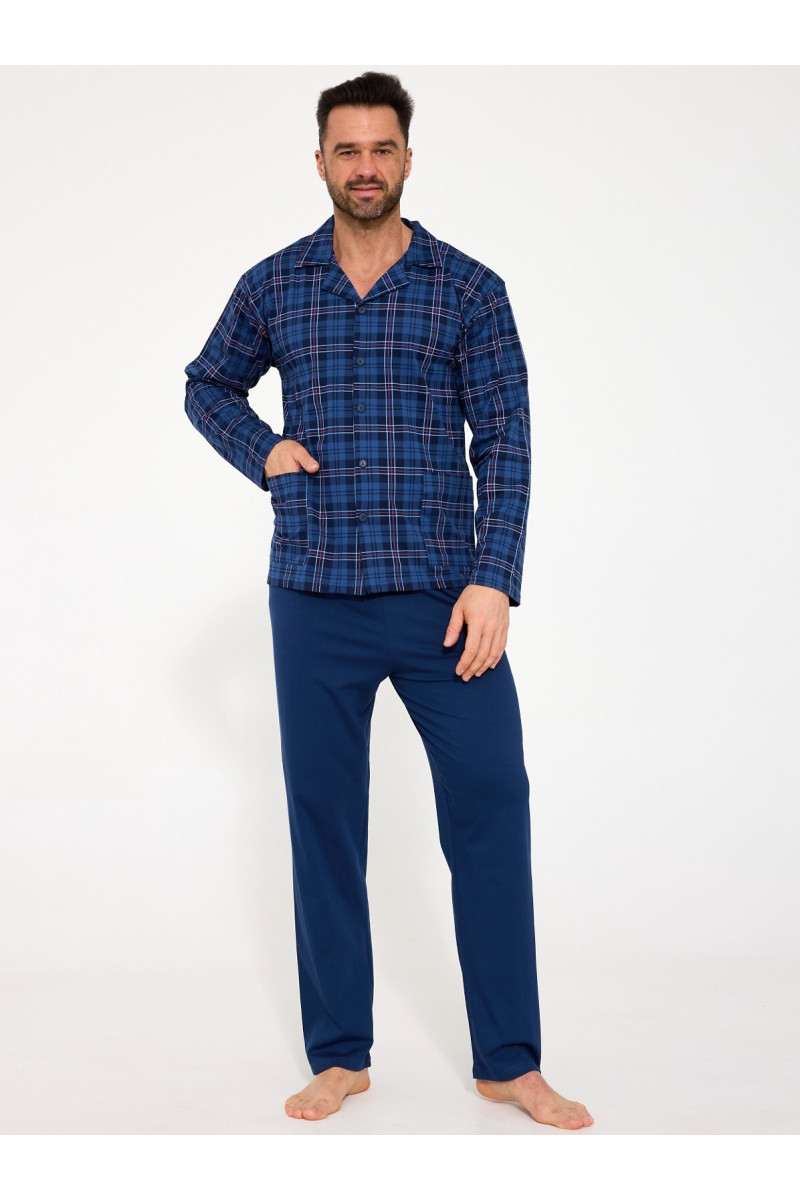 Piżama Cornette 114/84 Dł/R 3Xl-5Xl Męska Rozpinana