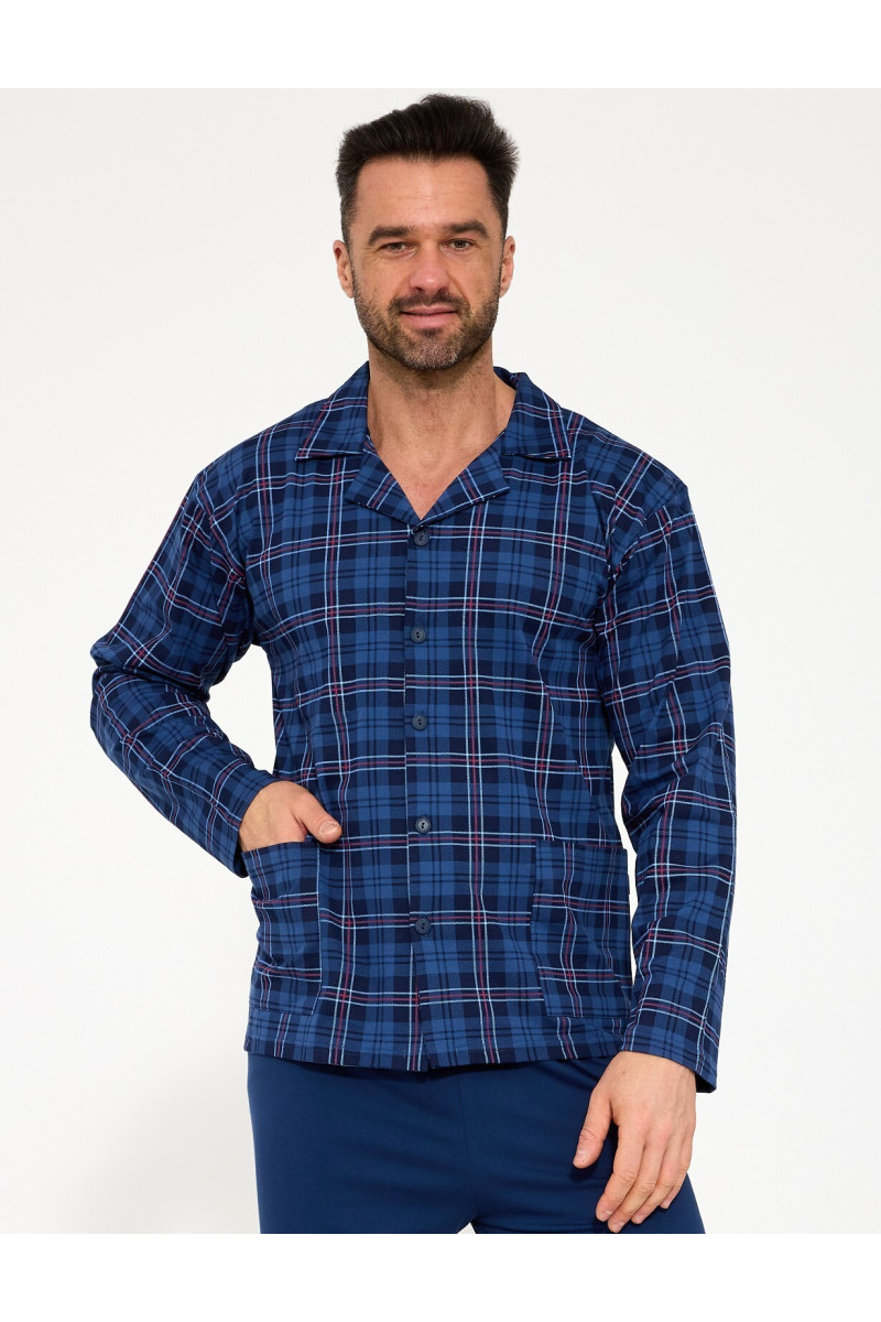 Piżama Cornette 114/84 Dł/R S-2Xl Męska Rozpinana
