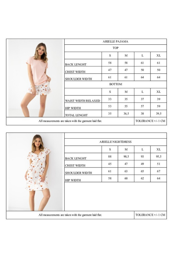 Piżama Sensis Arielle Kr/R S-Xl