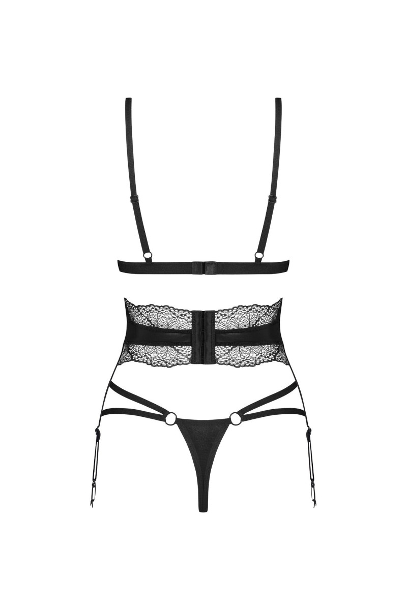 Komplet Obsessive Lobellis 3-Pcs Set Xs-2Xl