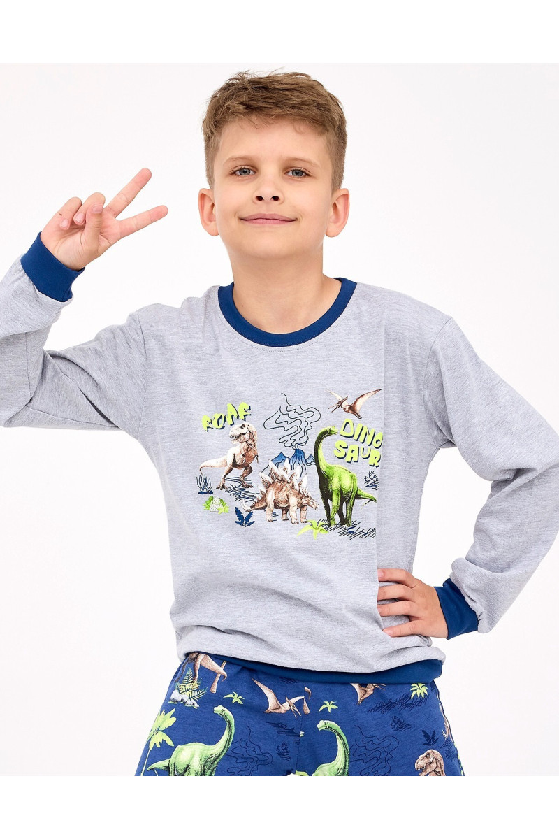 Piżama Cornette Young Boy 966/163 Dinosaur Dł/R 134-164