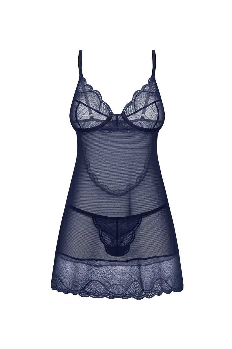 Koszulka Obsessive Nightly Blue Chemise Xs-2Xl