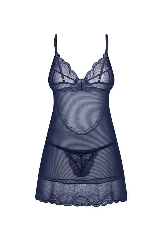Koszulka Obsessive Nightly Blue Chemise Xs-2Xl
