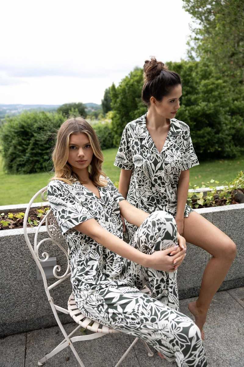 Piżama Sensis Louise Kr/R Xs-2Xl Rozpinana