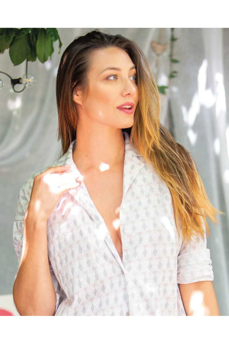 Piżama Key Lns 879 A26 Kr/R 2Xl-3Xl Rozpinana