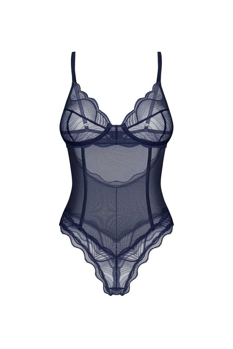 Body Obsessive Nightly Blue Crotchless Teedy Xs-2Xl
