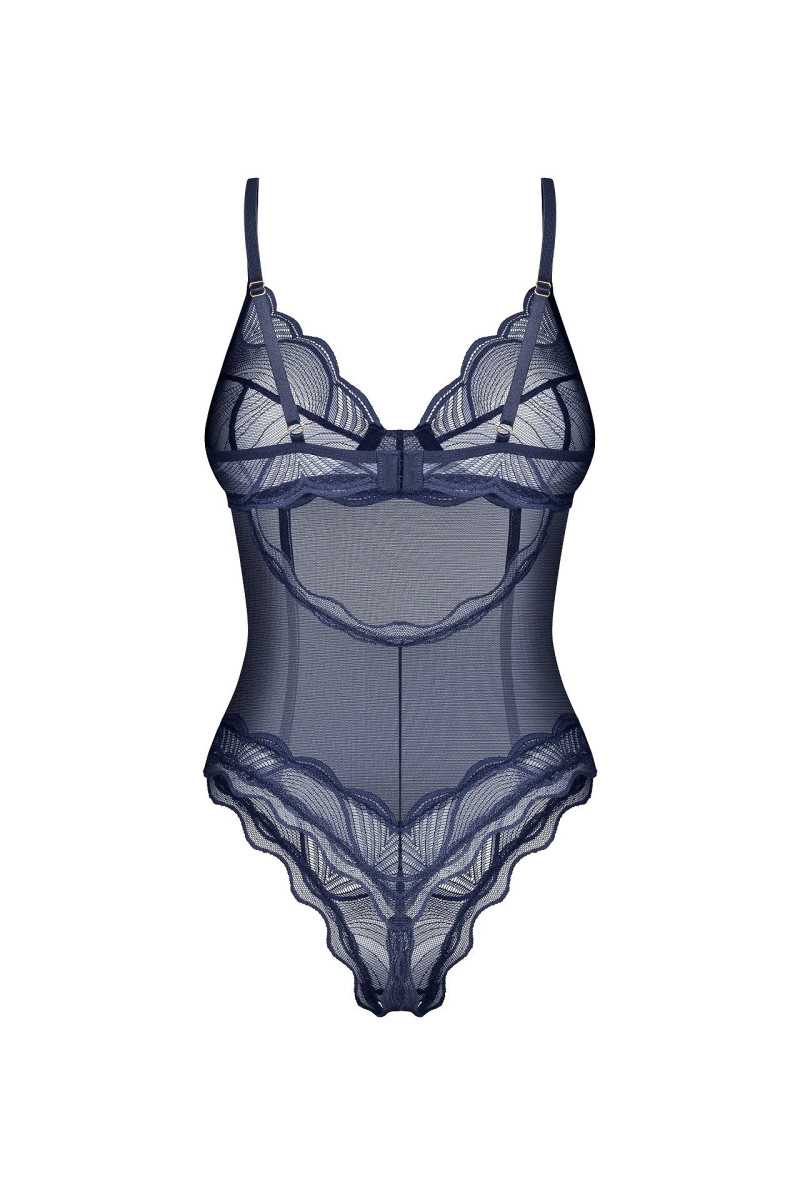 Body Obsessive Nightly Blue Crotchless Teedy Xs-2Xl