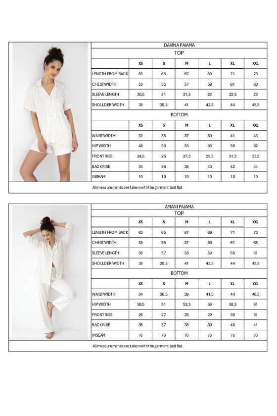 Piżama Sensis Davina Kr/R Xs-2Xl Rozpinana