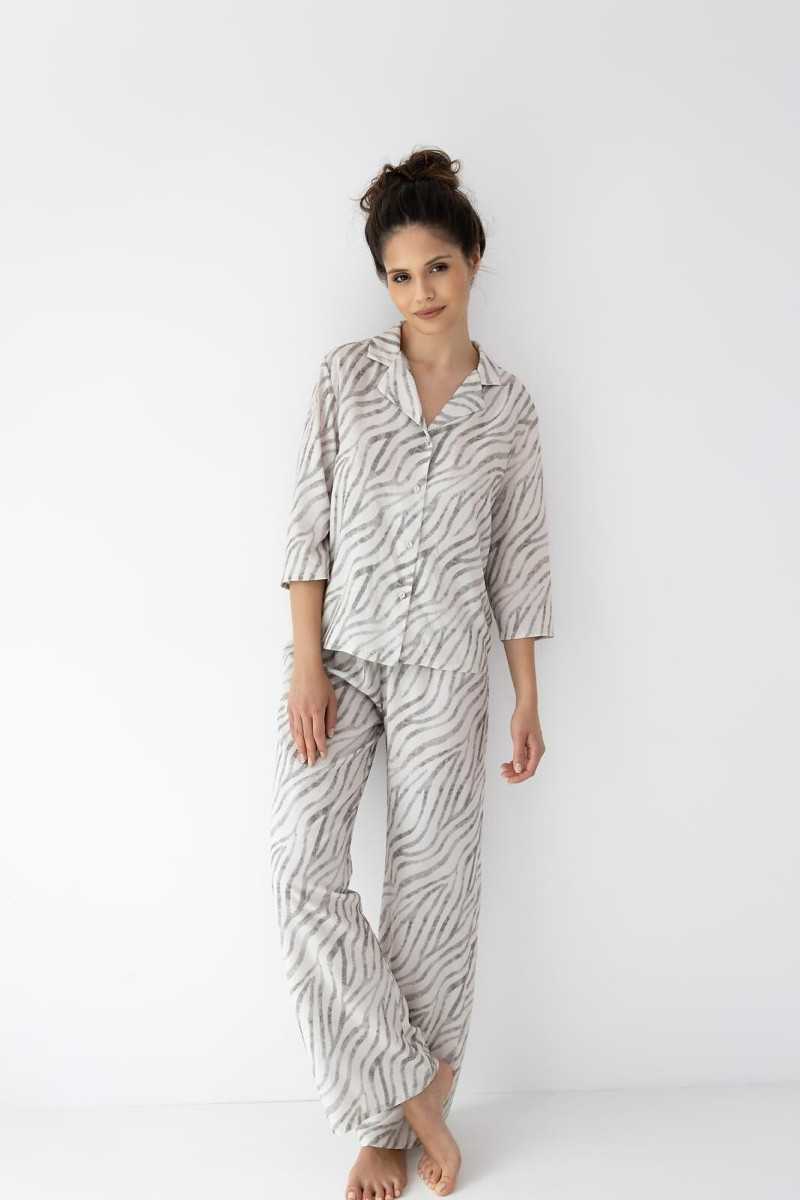 Piżama Sensis Emory 7/8 Xs-2Xl Rozpinana