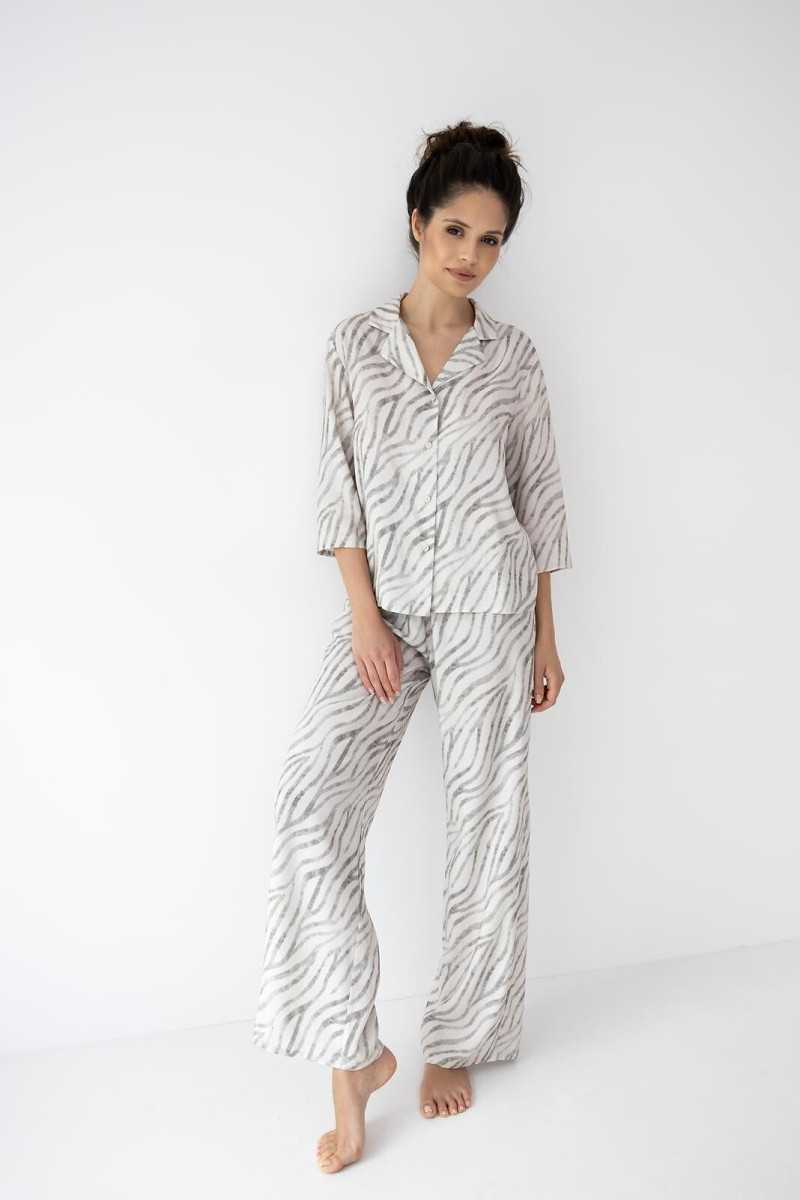 Piżama Sensis Emory 7/8 Xs-2Xl Rozpinana