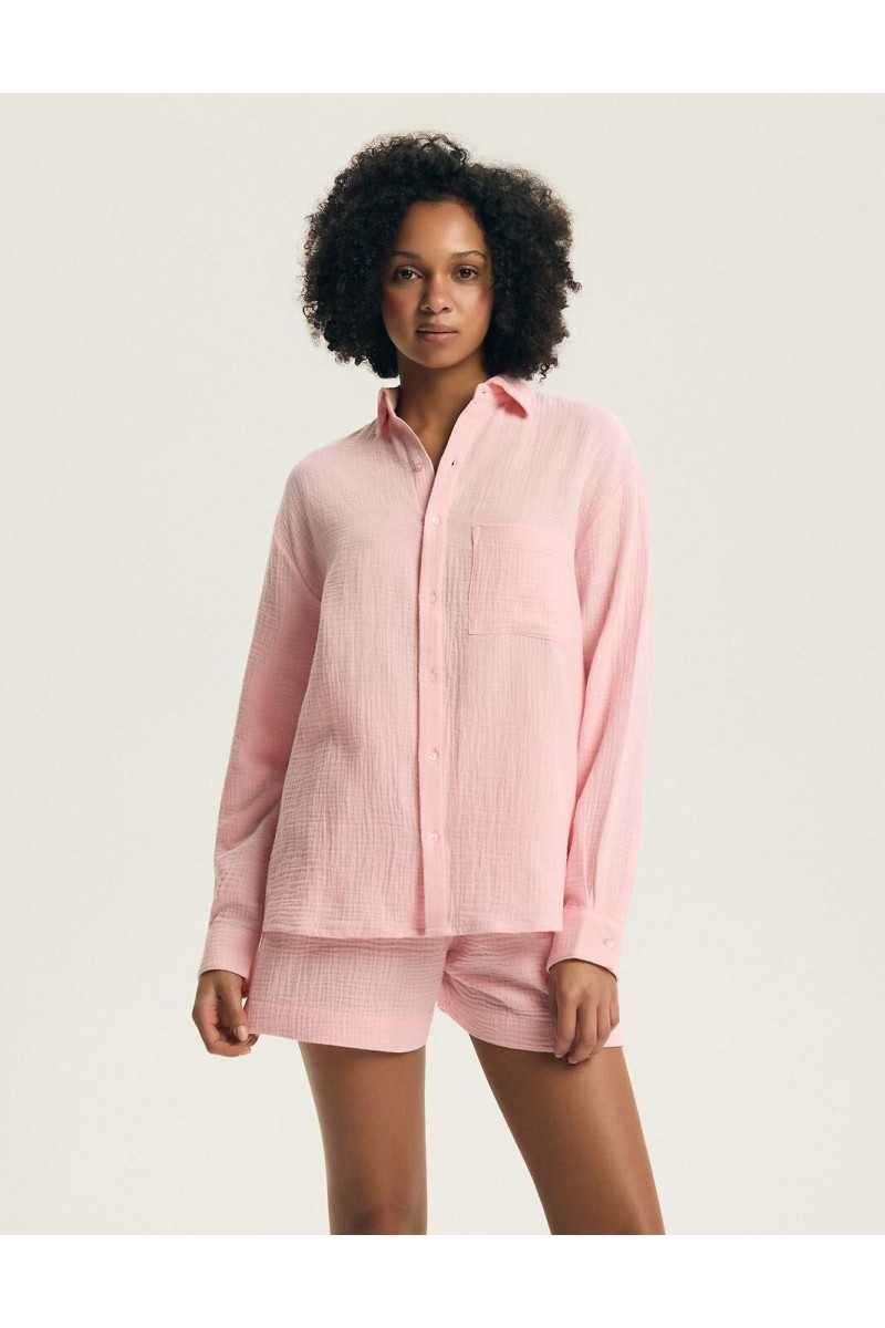 Piżama Henderson Ladies 44493 Eleni Dł/R S-3Xl Muślin Rozpinana