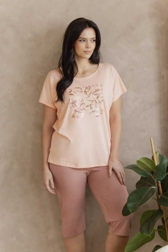 Piżama Taro 3570 Valentina Kr/R 2Xl-3Xl W26