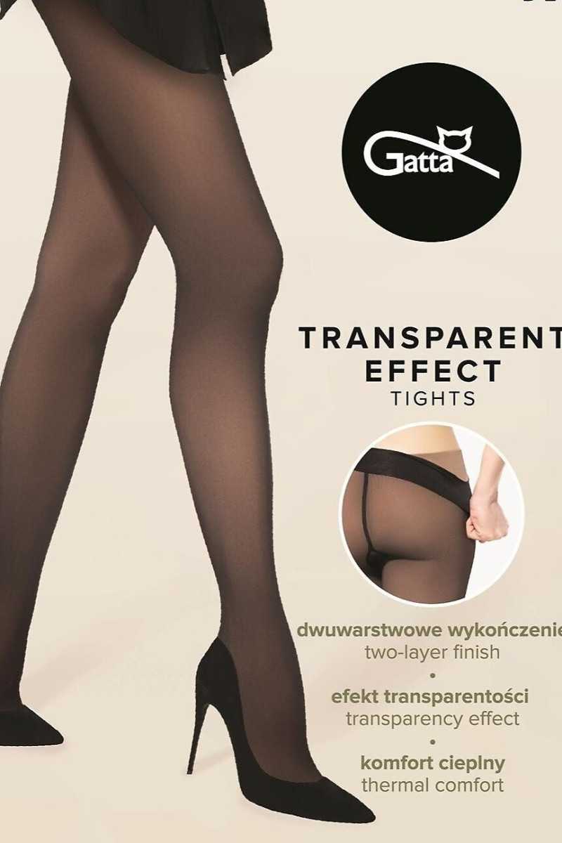 Rajstopy Gatta Transparent Effect Tights 50 Den 2-4 Rajstopy Gatta Transparent Effect Tights 50 Den 2-4