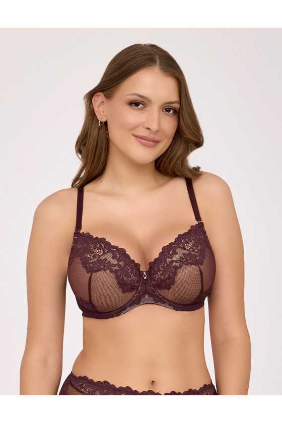 Biustonosz Push-Up Ava 2232 Chocolate Brown Biustonosz Push-Up Ava 2232 Chocolate Brown