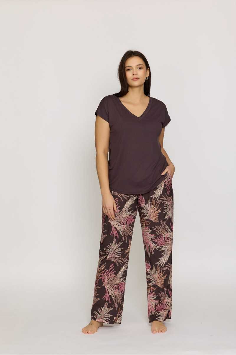 Spodnie Piżamowe Mefemi Mix&Match Mila Pdx1 Druk S-2Xl