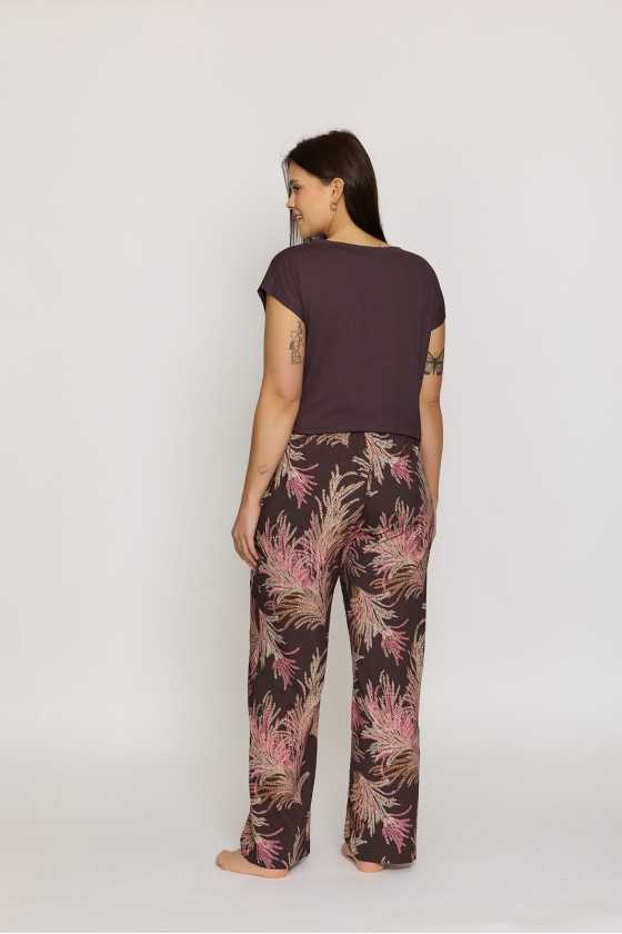 Spodnie Piżamowe Mefemi Mix&Match Mila Pdx1 Druk S-2Xl