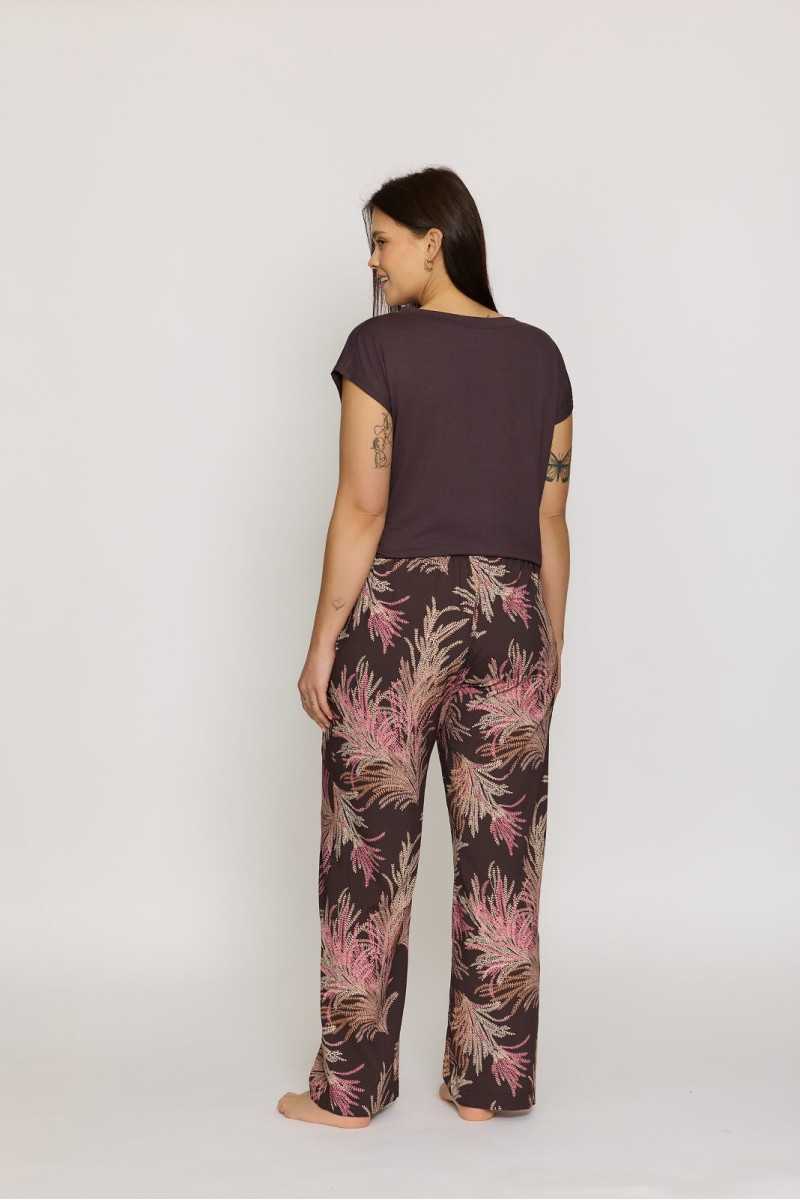 Spodnie Piżamowe Mefemi Mix&Match Mila Pdx1 Druk S-2Xl