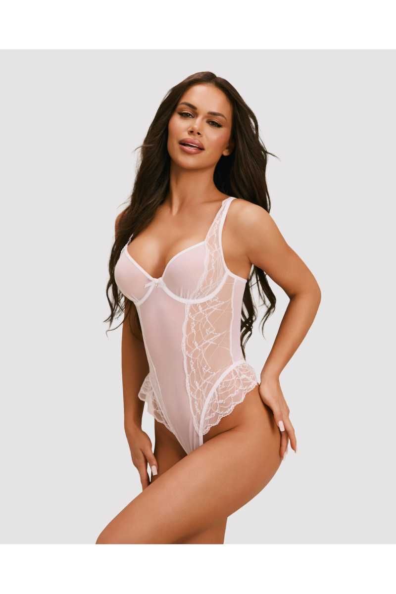 Body Obsessive Weddya Crotchless Teddy S-Xl