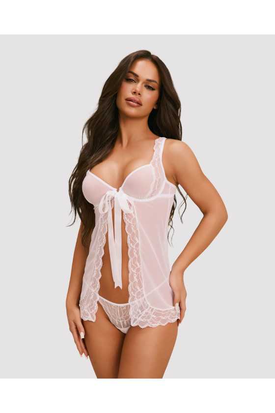 Komplet Obsessive Weddya Babydoll S-Xl