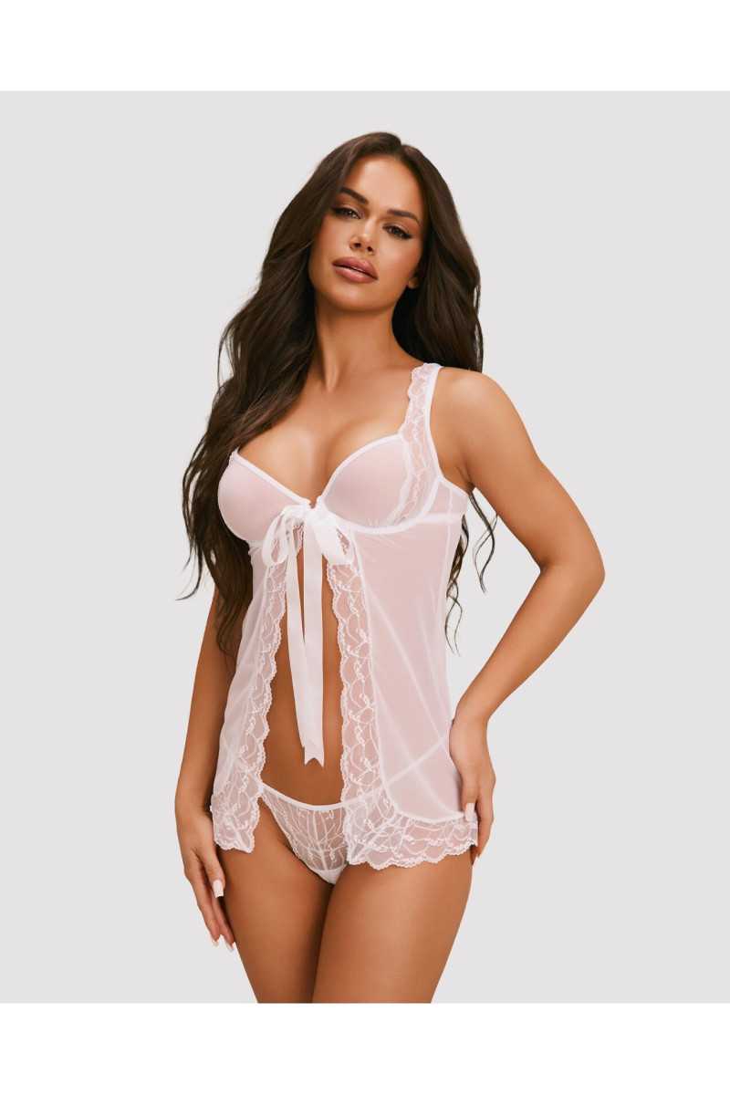 Komplet Obsessive Weddya Babydoll S-Xl