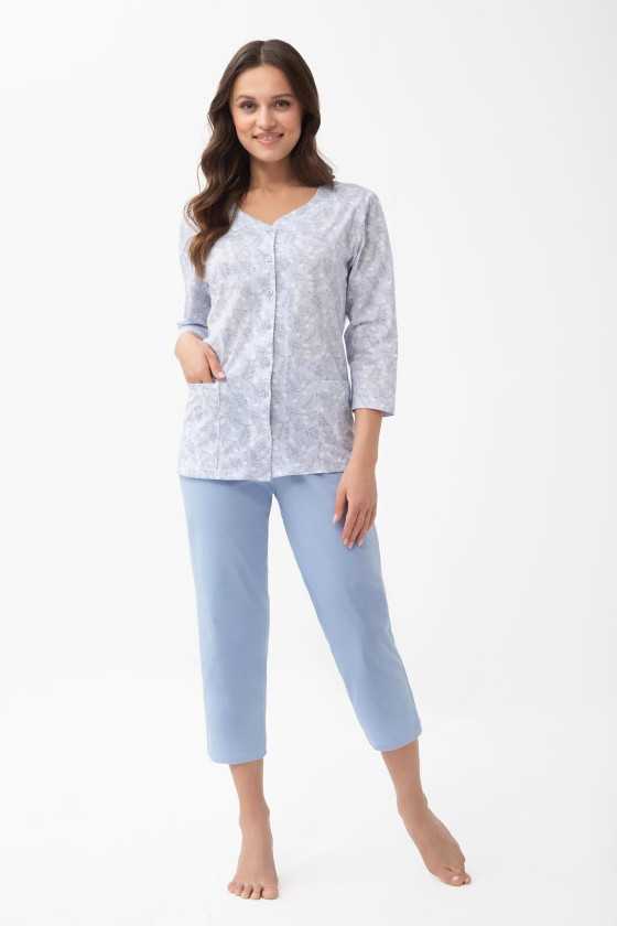 Piżama Luna 1305 7/8 2Xl-3Xl L26 Rozpinana