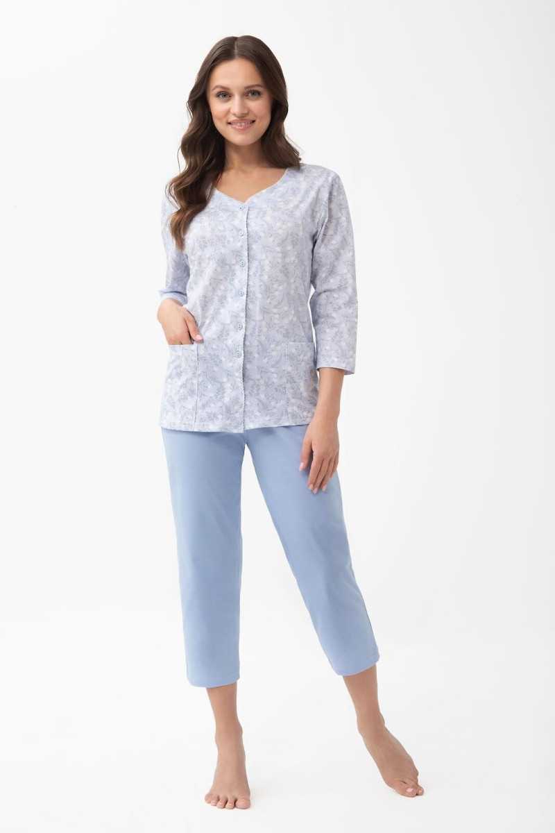 Piżama Luna 1305 7/8 2Xl-3Xl L26 Rozpinana