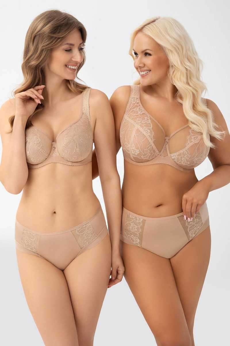 Biustonosz Soft Gorsenia G018 Luisse Almond