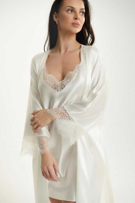Szlafrok Ava 006/1 Whisper White S-3Xl